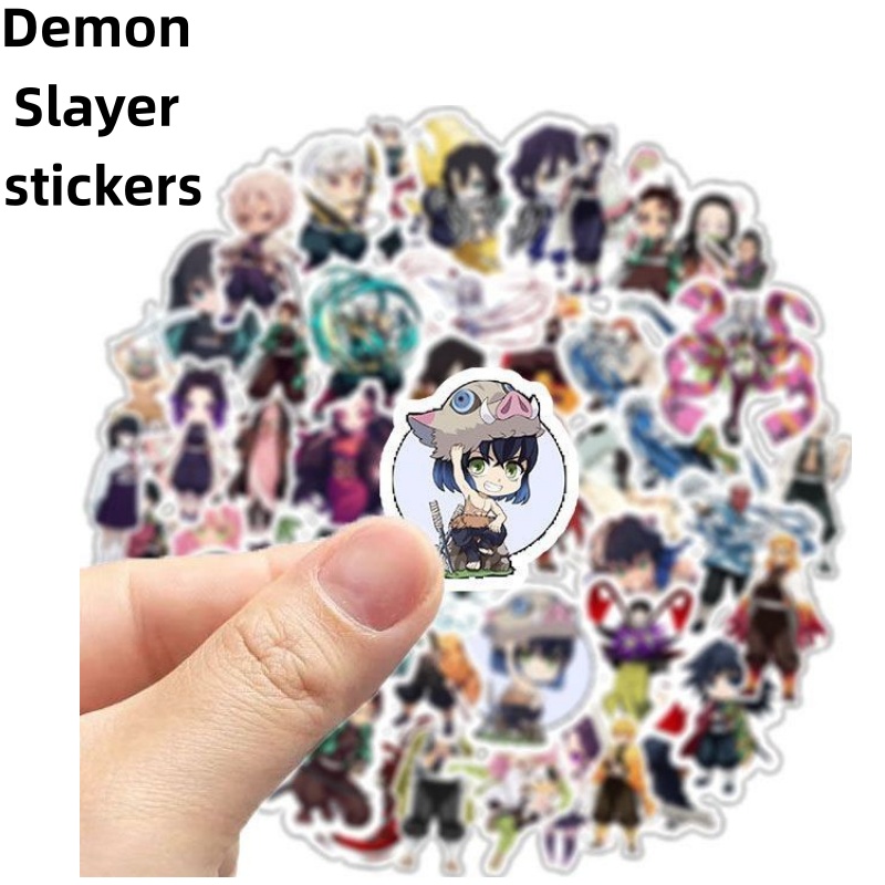 Phone Accessories Demon Slayer - Naklejki Demon Slayer, urocze postacie z
