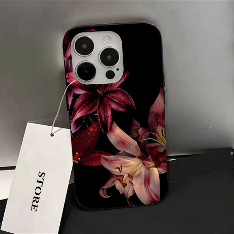 Phone Accessories Red - Eleganckie etui na telefon z motywem